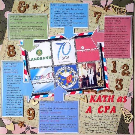 retirement scrapbook layout