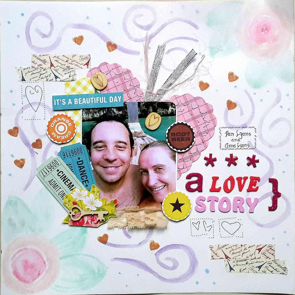 idea for couple scrapbook album