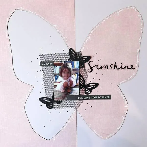 baby scrapbook pages : baby's first pictures