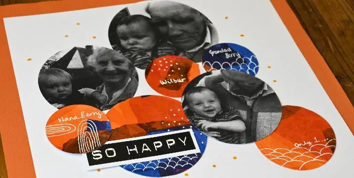 Crafty scrapbook page