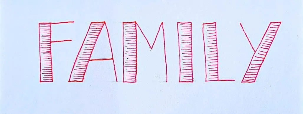 Handwritten scrapbook title