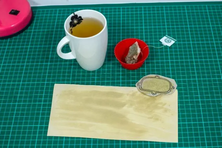 old looking scrapbook