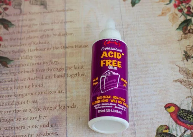 Acid free glue