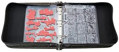 Binder for organizing flat scrapbooking supplies