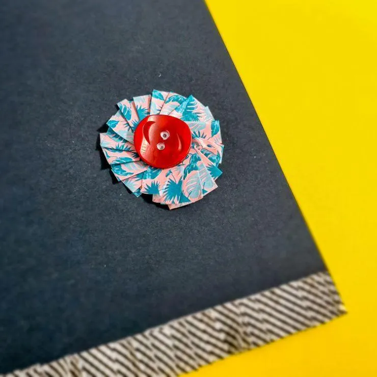 washi tape flower embellishments