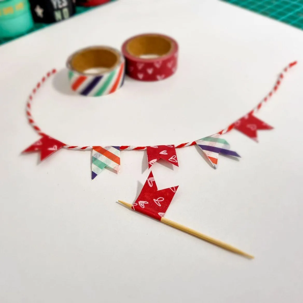 washi tape flag scrapbook embellishments