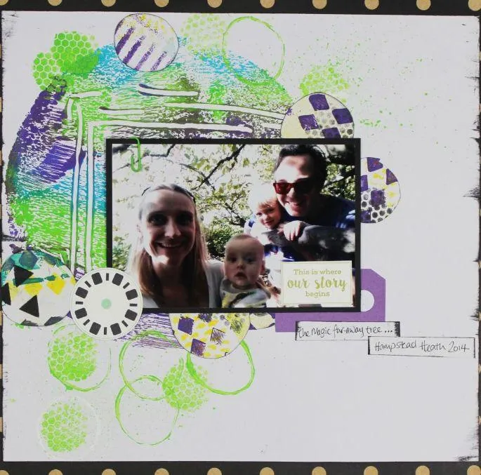 layout for couples scrapbook pages