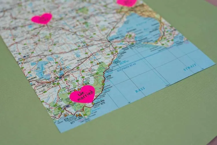 couples scrapbook layout