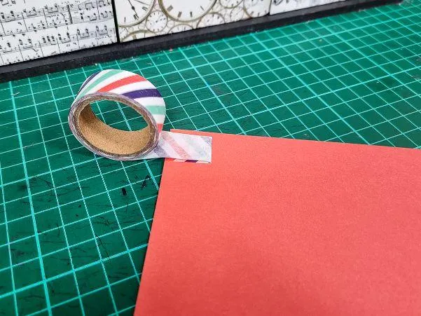 washi tape scrapbooking border layout