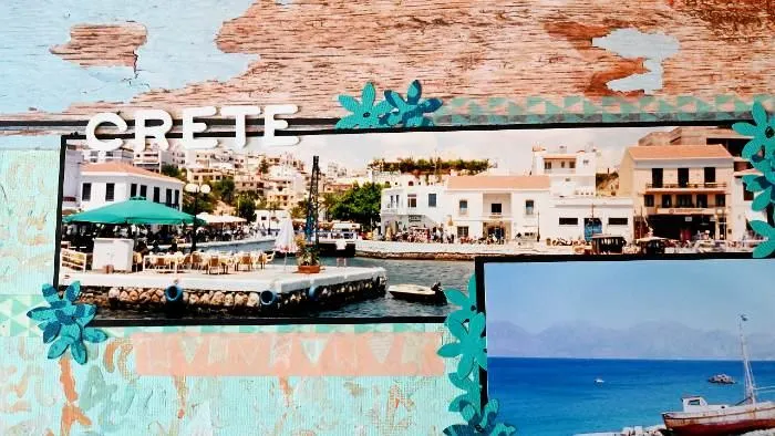 Make scrapbook titles stand out using contrasting colors