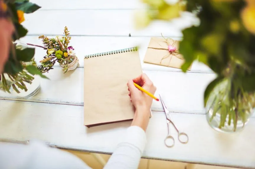 writing a message for retirement scrapbook pages