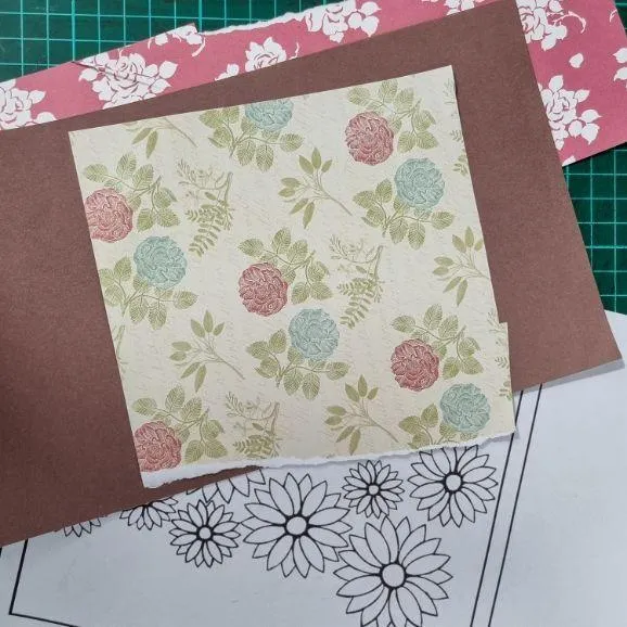 flower scrapbook paper designs
