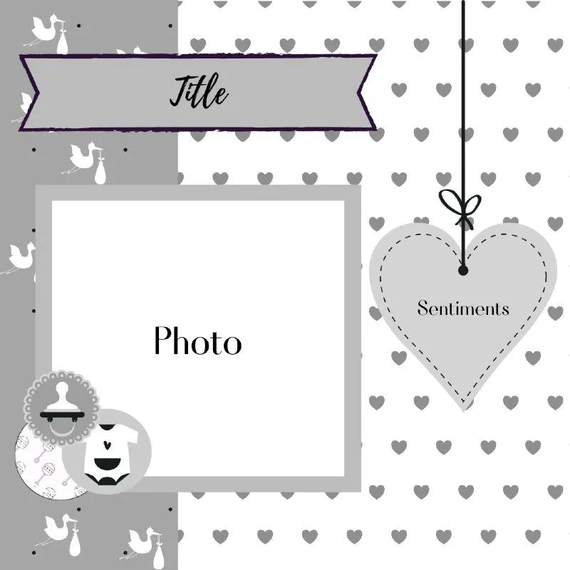 Scrapbooking sketch example