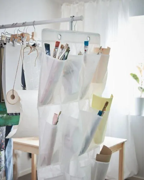 Shoe organizer for organized craft supplies