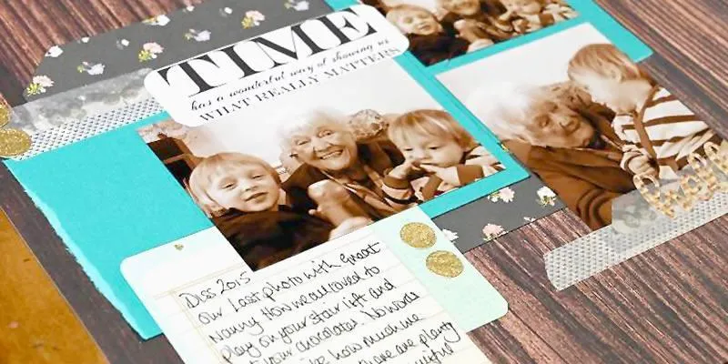 family scrapbook pages layout ideas