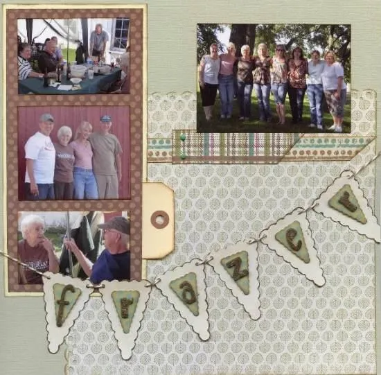 12 x 12 scrapbook layout