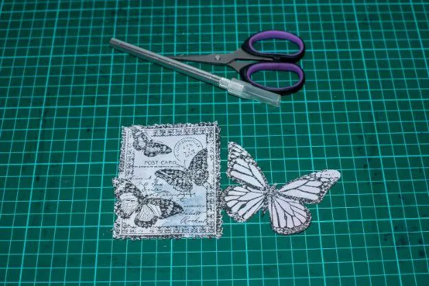 Rubber scrapbook stamp