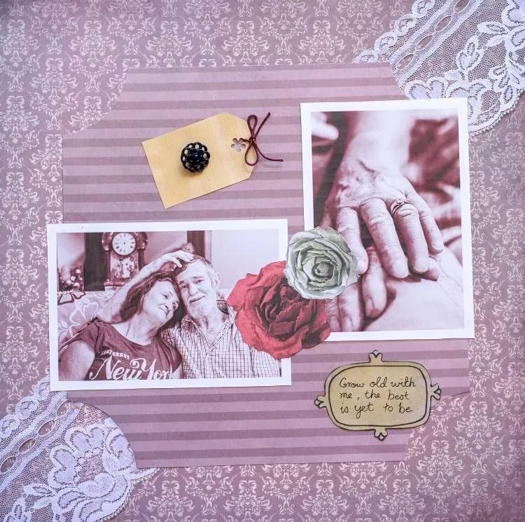 old fashioned scrapbook
