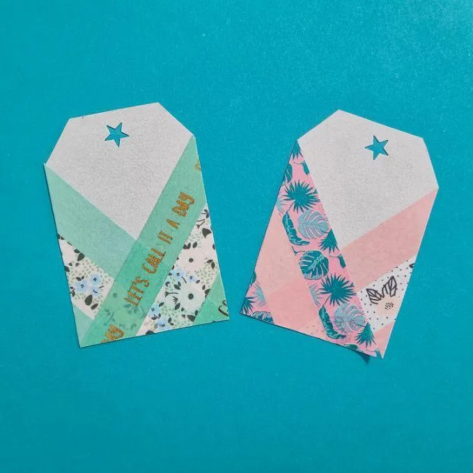 washi tape tag embellishments