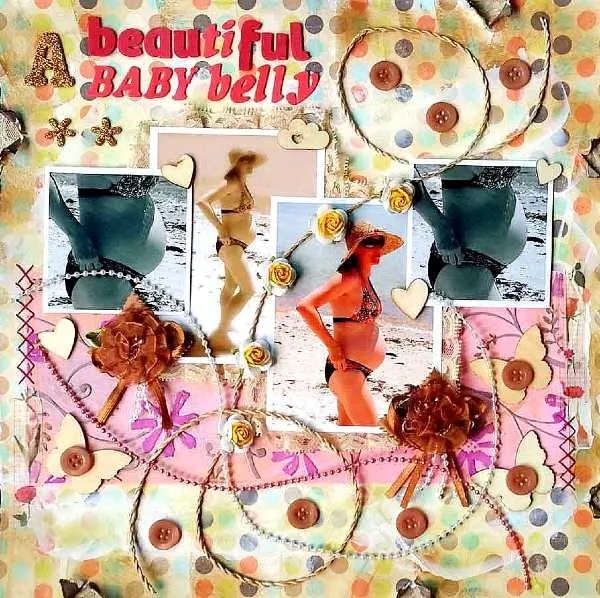 pregnancy scrapbook pages