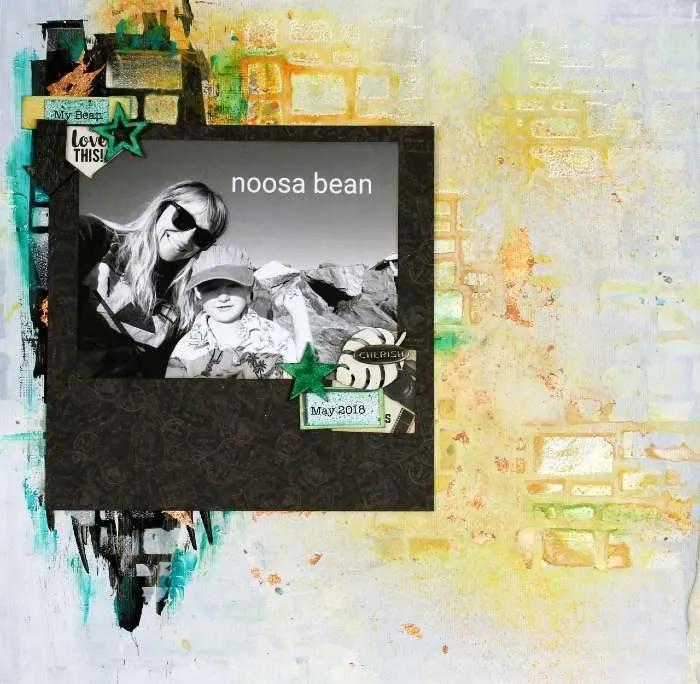 One photo scrapbook layout