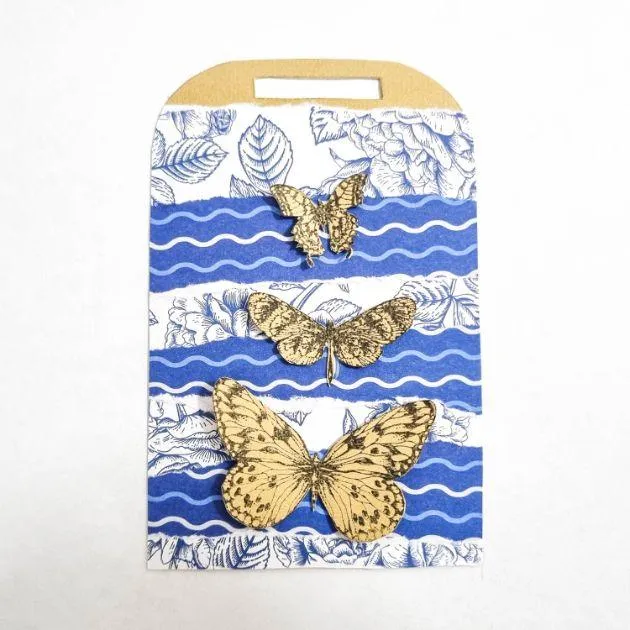 scrapbook butterfly tag