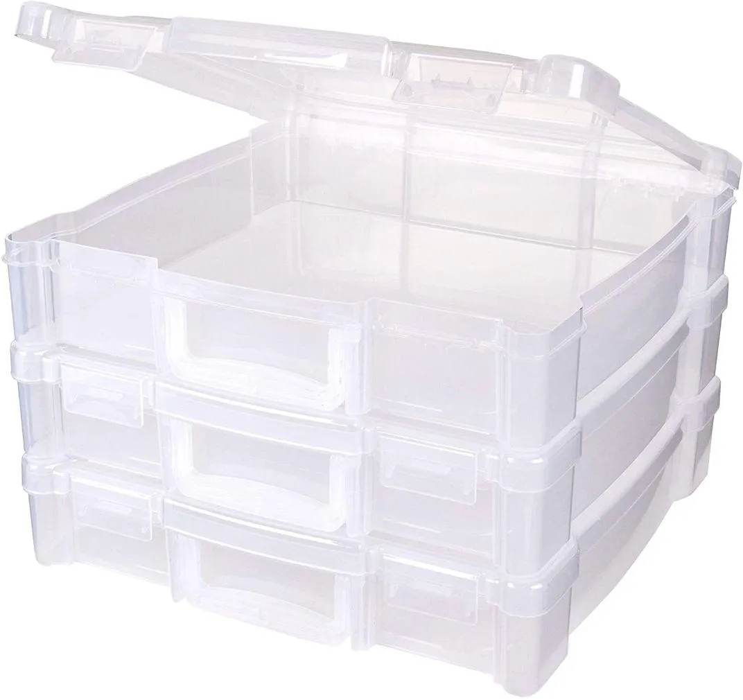 clear boxes storage
