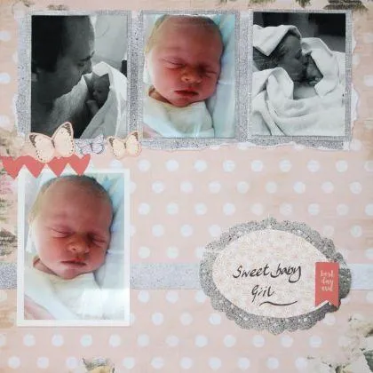 sweet baby girl pregnancy scrapbook ideas