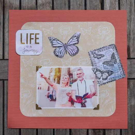 rubber stamps layout