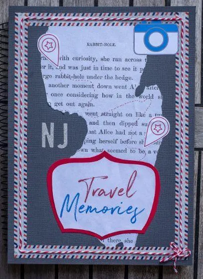 layouts using scrapbook paper for cover