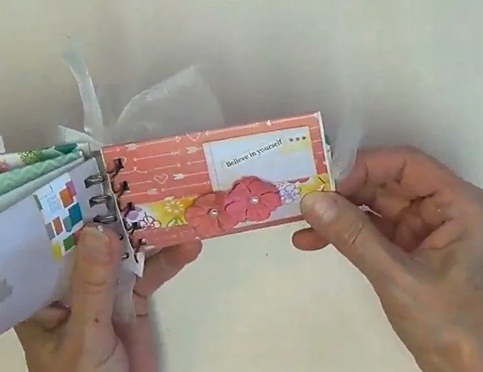 mini album scrapbook pages