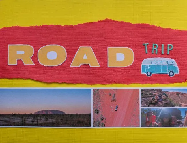 diy layouts for scrap book cover