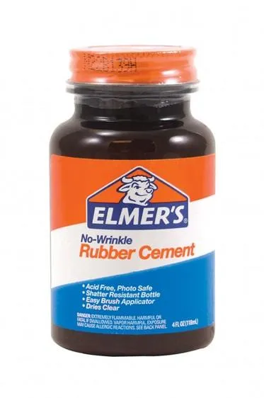 scrapbook rubber cement adhesive