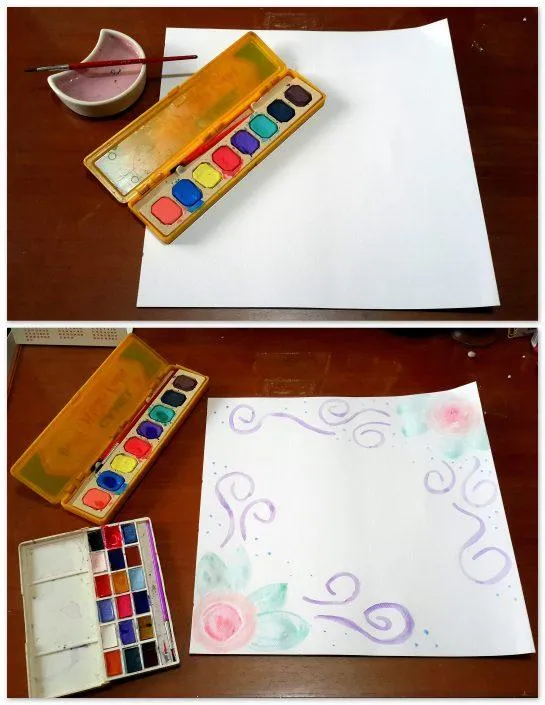 diy love scrapbook background | scrapbooking inspiration