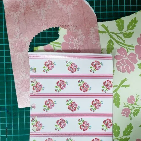 floral scrapbook paper