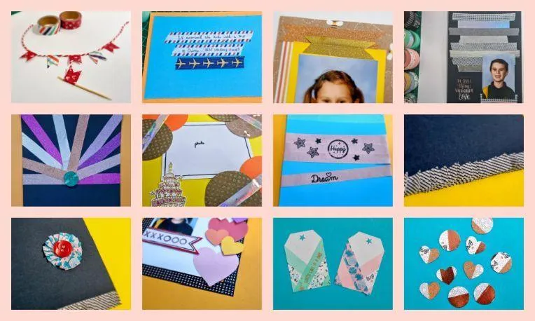 washi tape scrapbook ideas